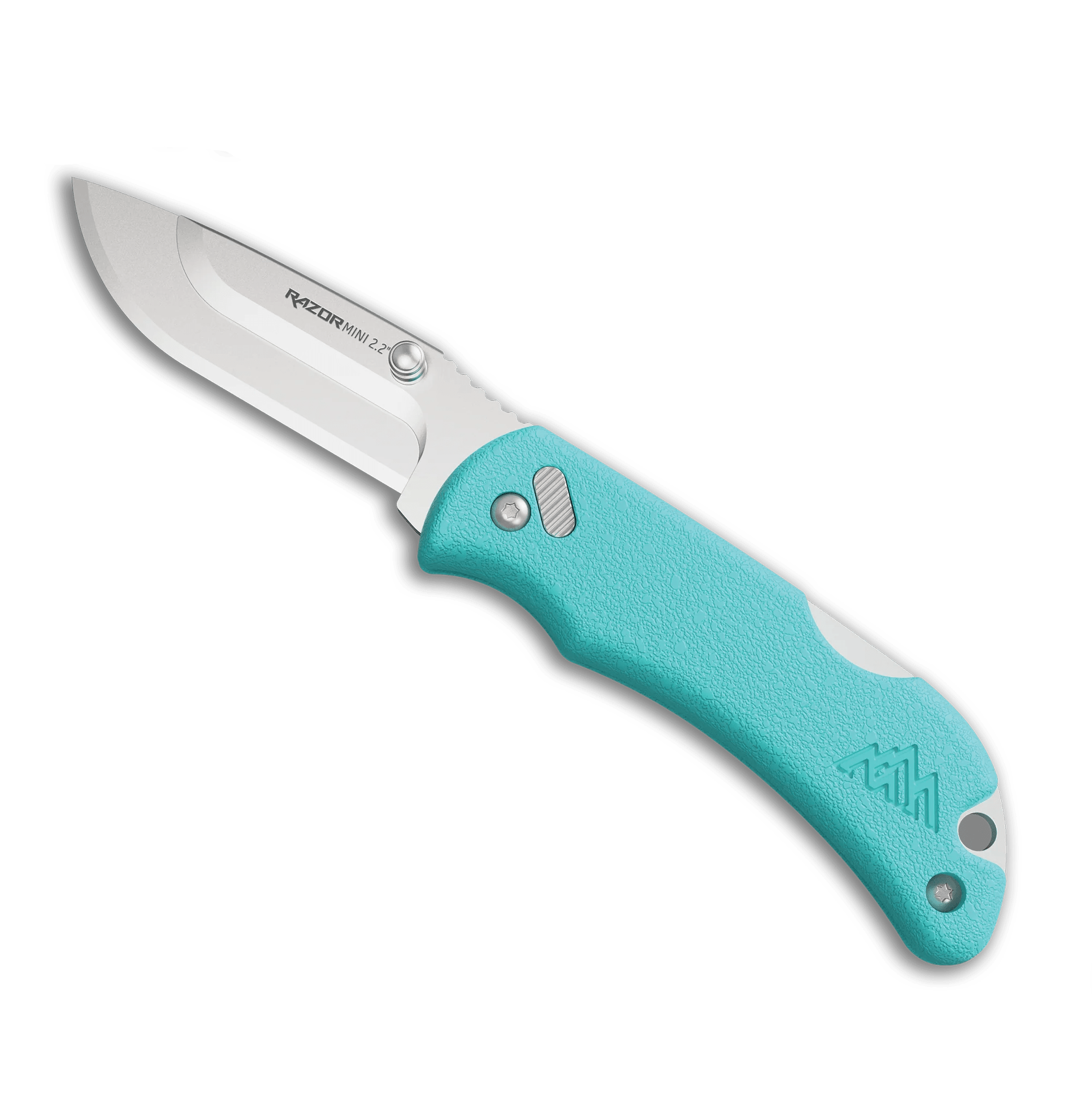 2.2 RAZOR-MINI (Seafoam PMS, 2 Drop-Pt Polished Blades)