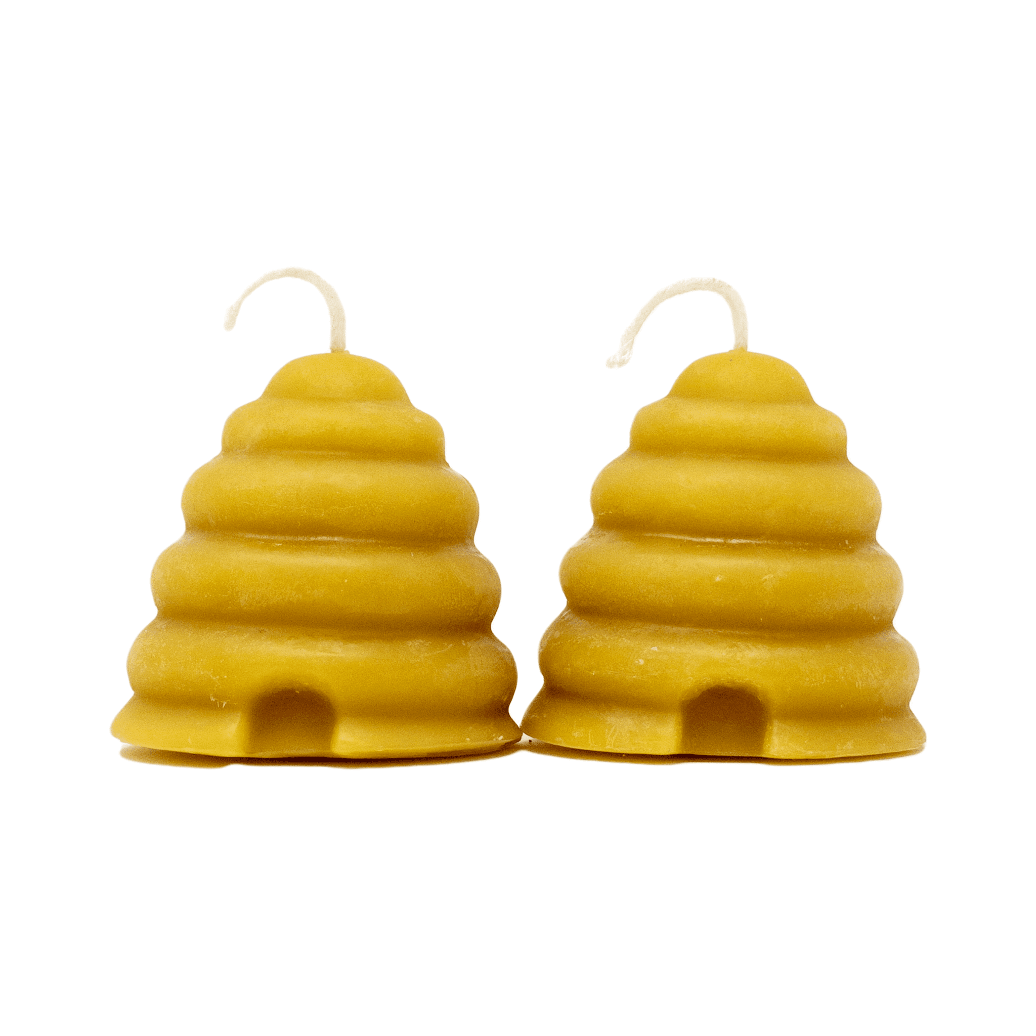 100% Pure Beeswax Mini Skep Votive Candles Set of 2