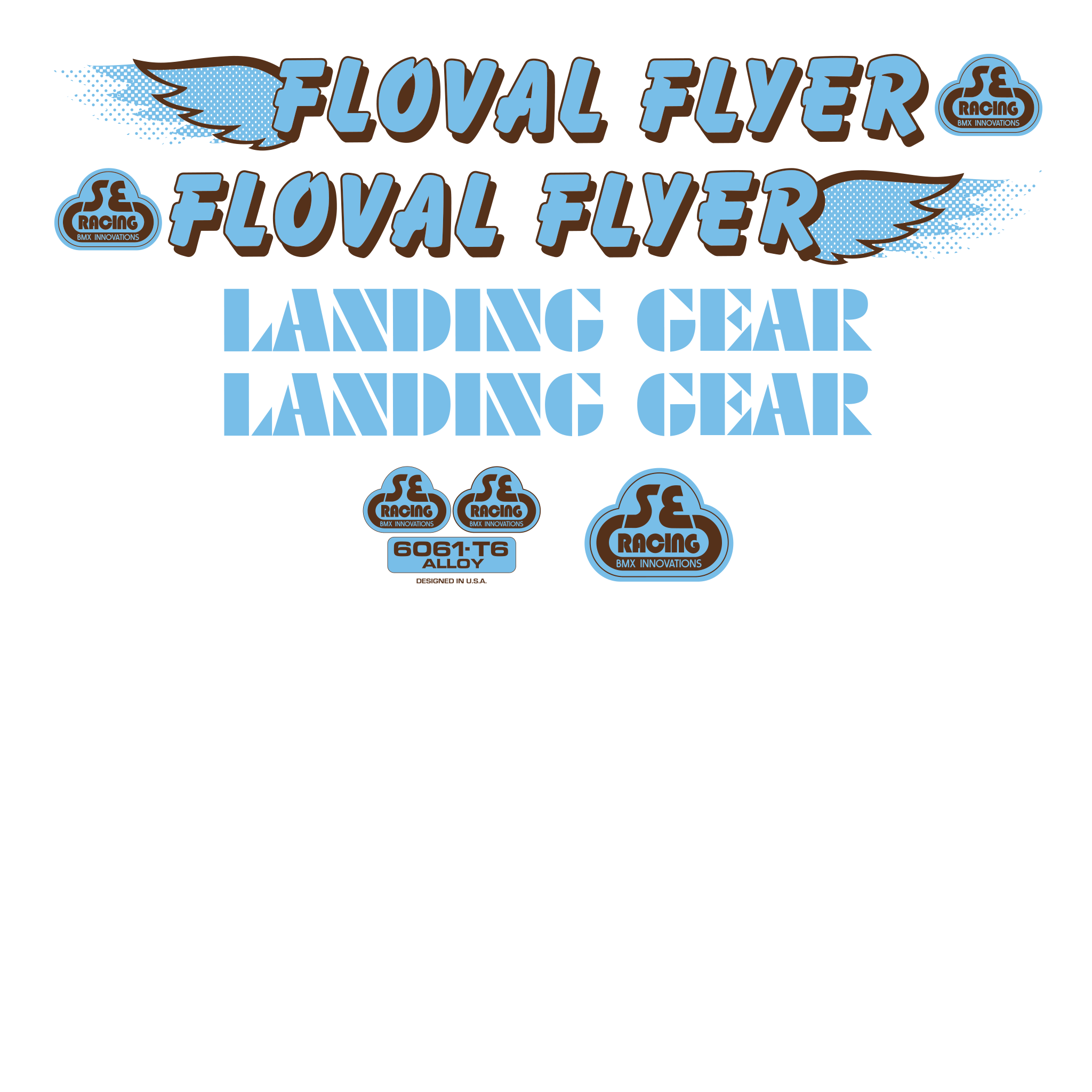 Floval Flyer Decal Set