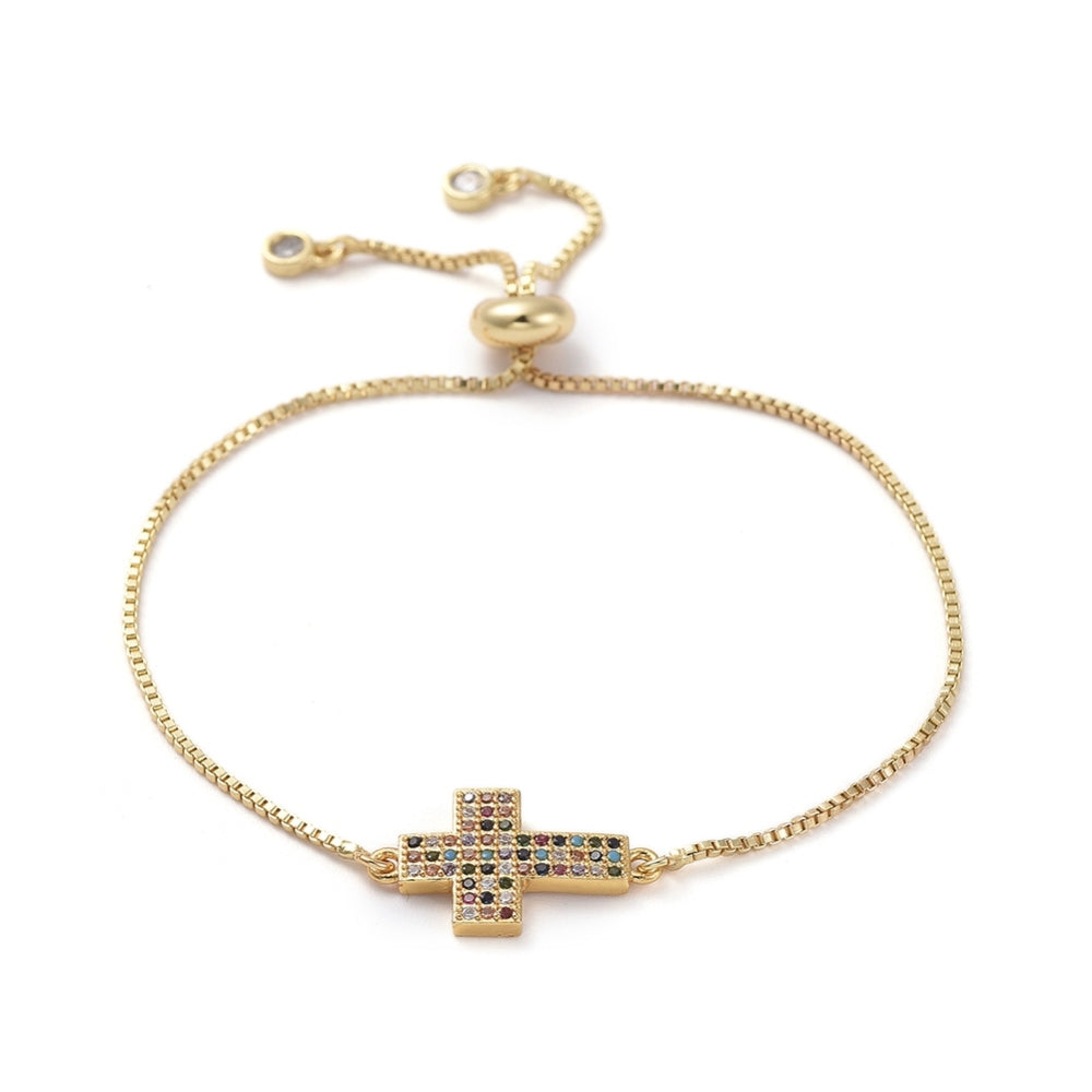 Cubic Zirconia Cross Bracelet
