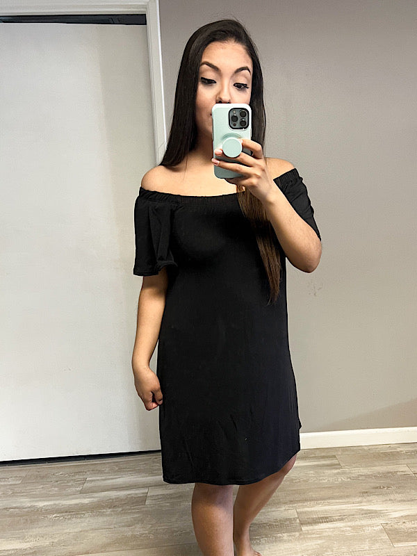 *New* Black Off the Shoulder dress