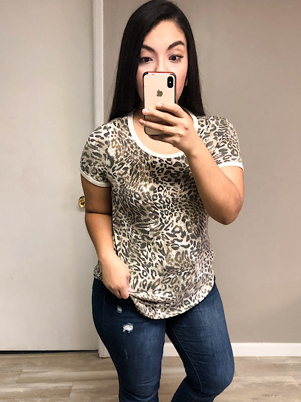 *New* Animal Print short sleeve