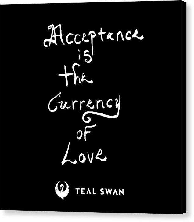 Acceptance Quote - Canvas Print