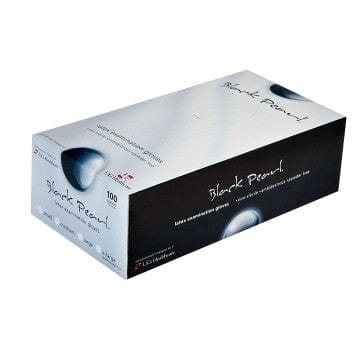 Black Pearl Textured Latex Gloves