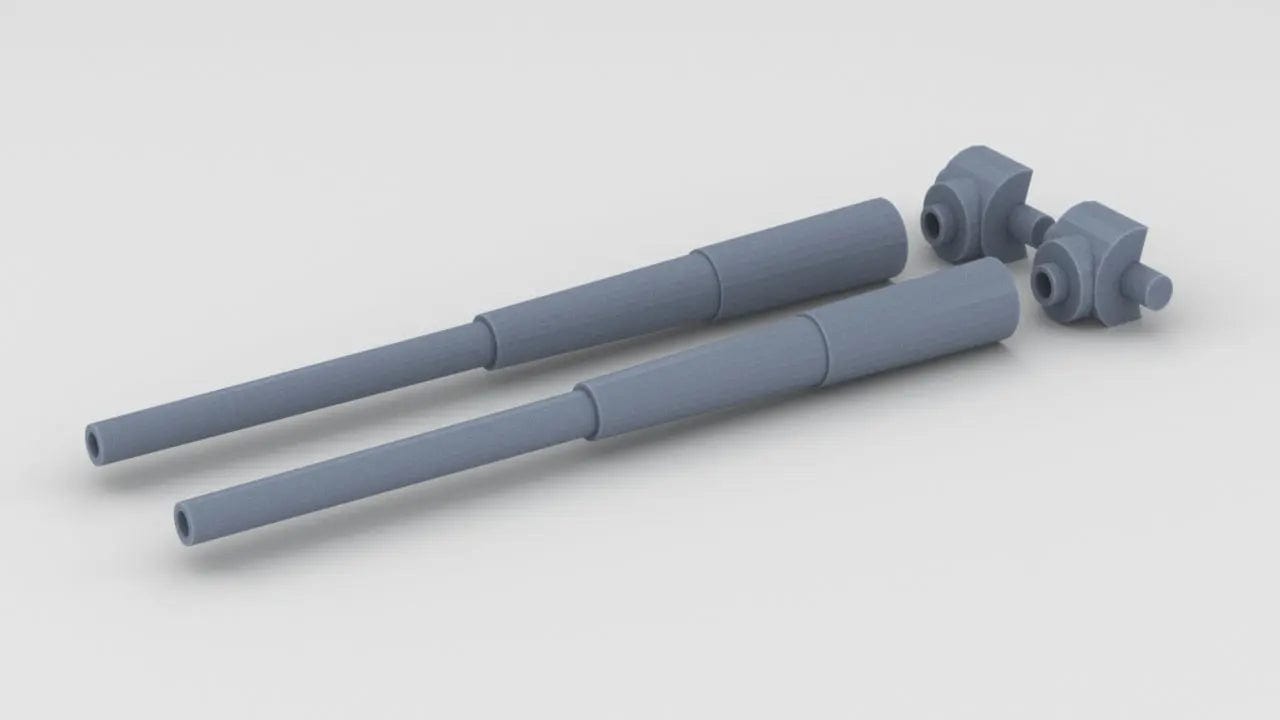 1/100 DKM 38cm (15") SKC/34 Main Gun Barrels Set (2pcs)
