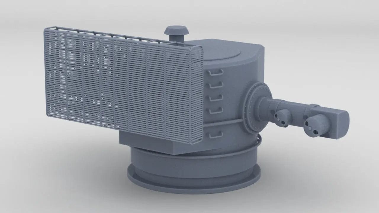 1/100 DKM Bismarck 7m Rangefinder w/ FuMO 23 Radar (Forward)