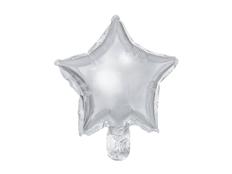 10" Small Silver Star Balloon