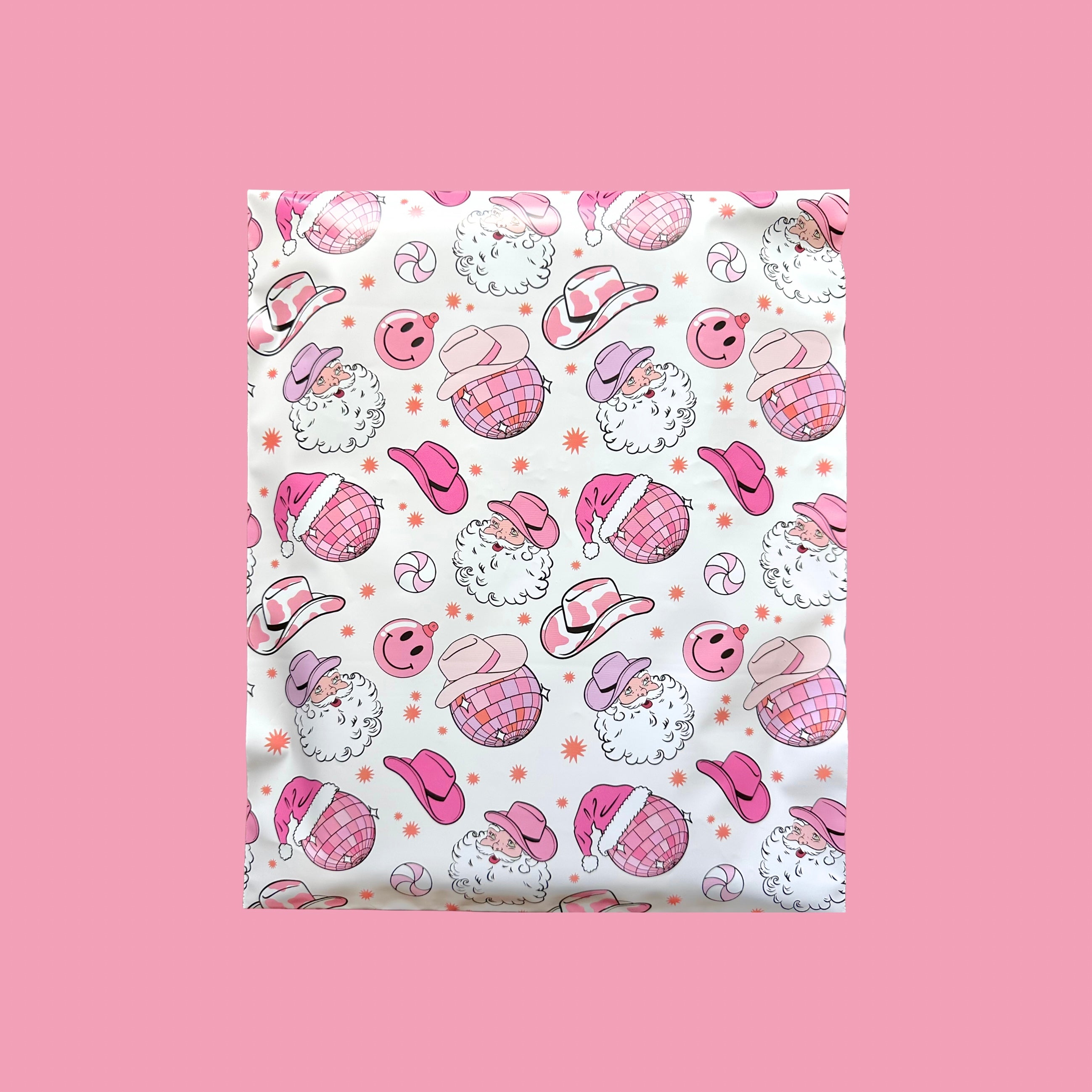 10x13 Premium Poly Mailer- Disco Santa