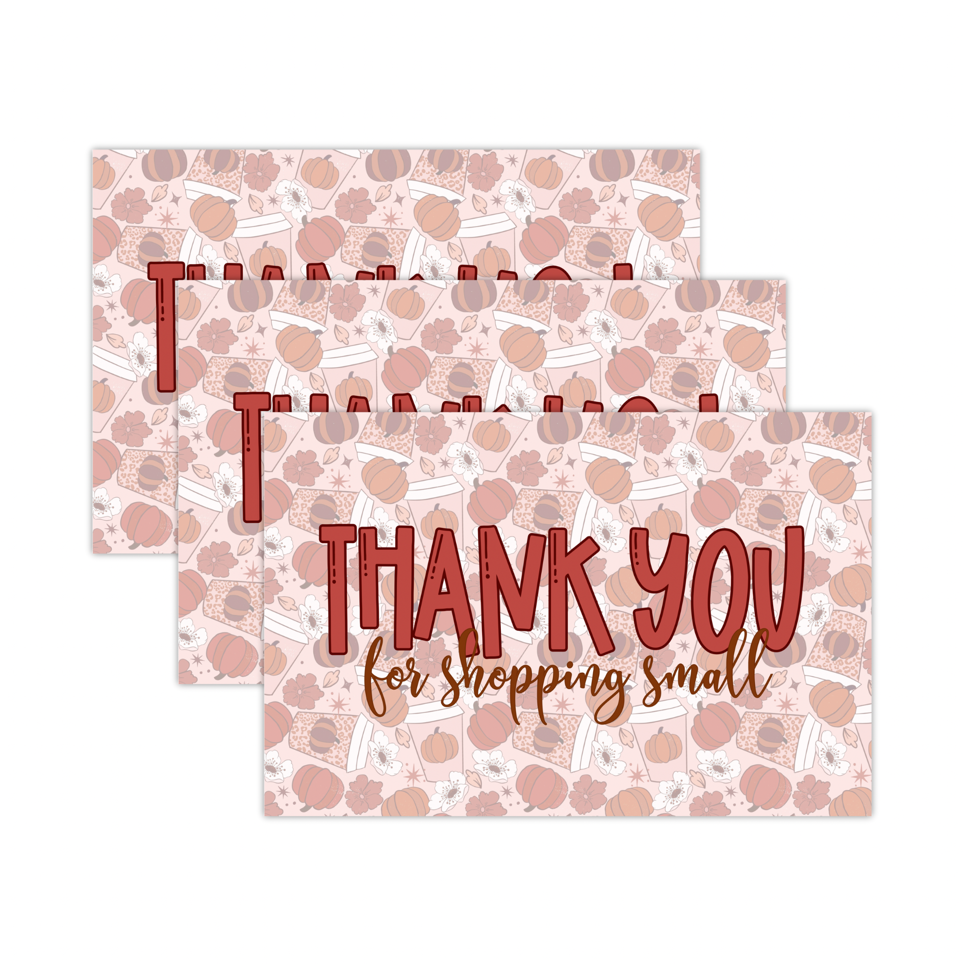 4x6" Package Insert Cards- Cozy Fall