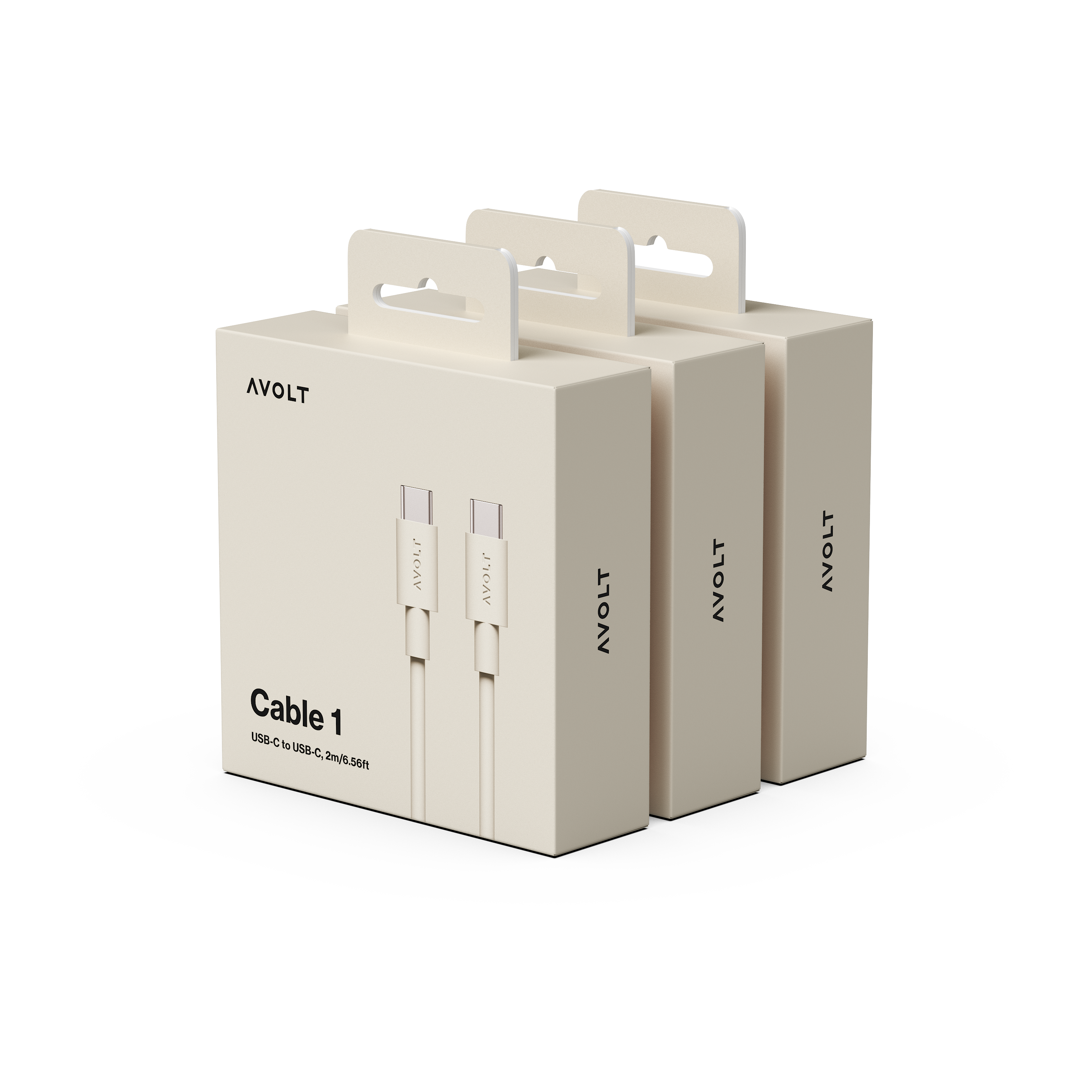 New Cable 1 | 3-Pack Nomad Sand USB-C to USB-C