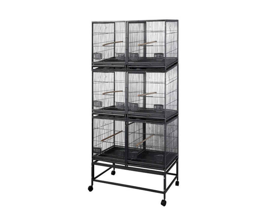A&E 40"x20" Six Unit Breeder Cage with Dividers