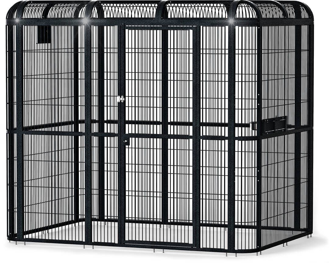 A&E 86" x 62" Black Walk-in Aviary