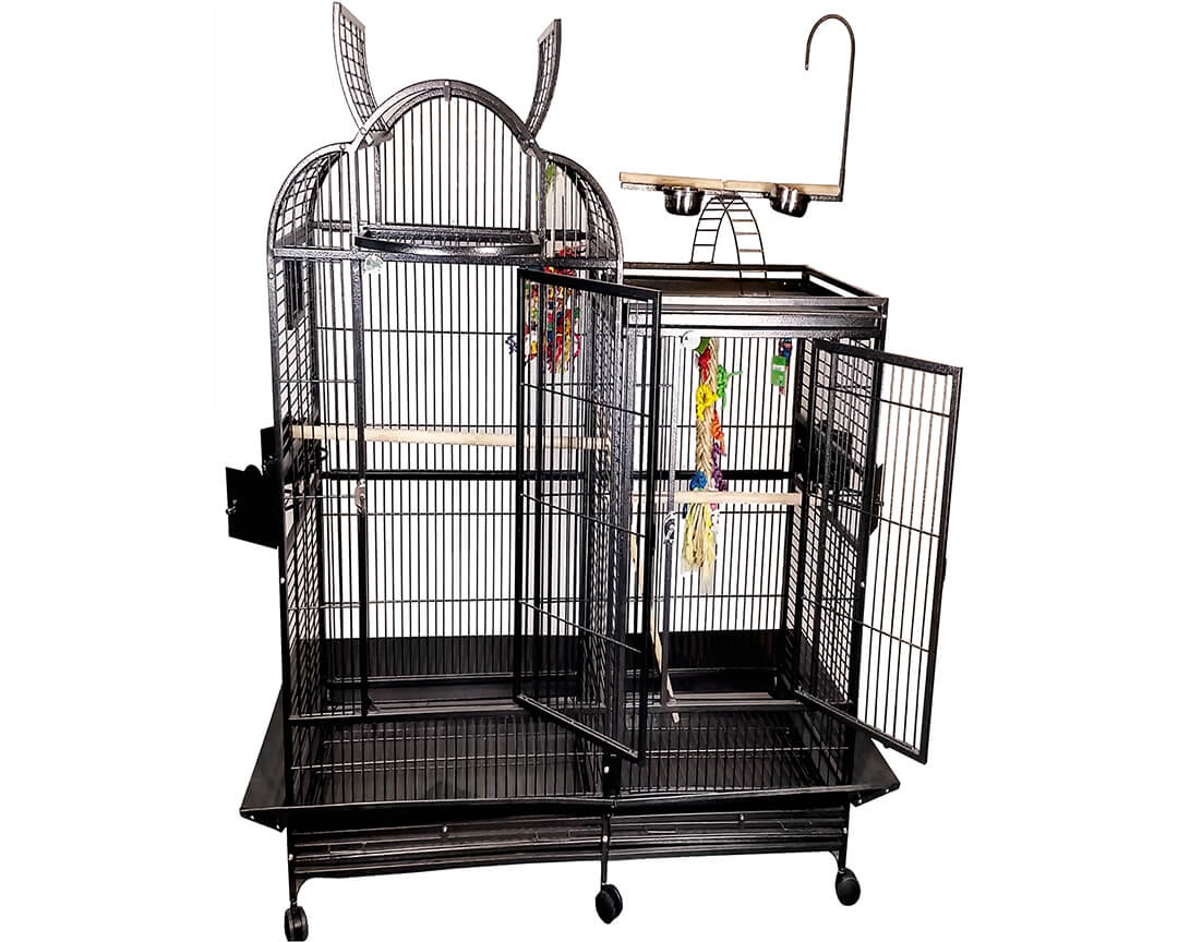 A&E 42x26 Split Level House Bird Cage with Divider