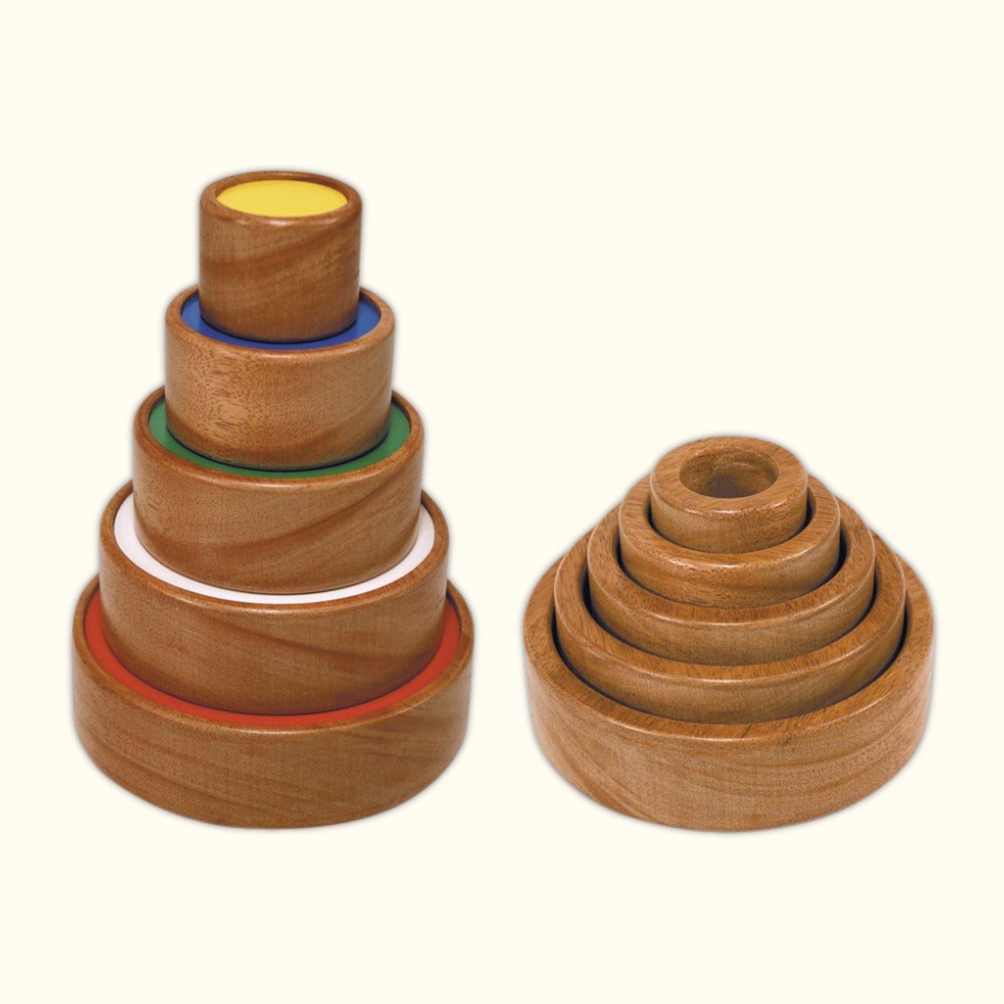 Montessori Wooden Stacking Ring Tower