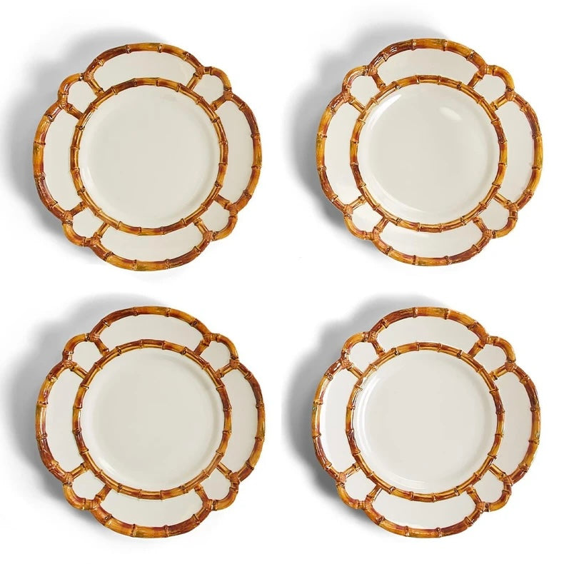 Bamboo Melamine Plates (Set of 4 - SALAD)