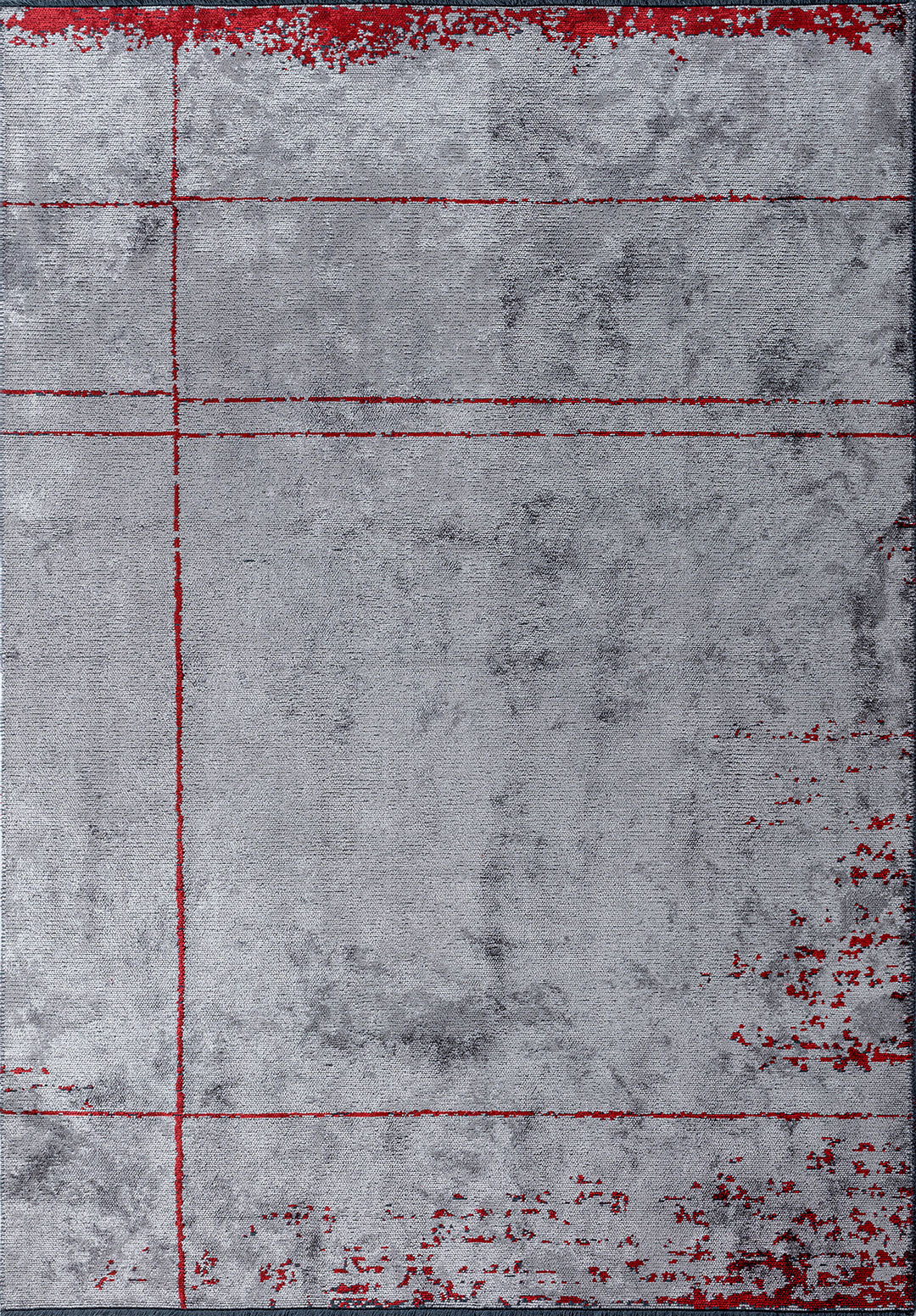 Barber Red - Light Grey Rug