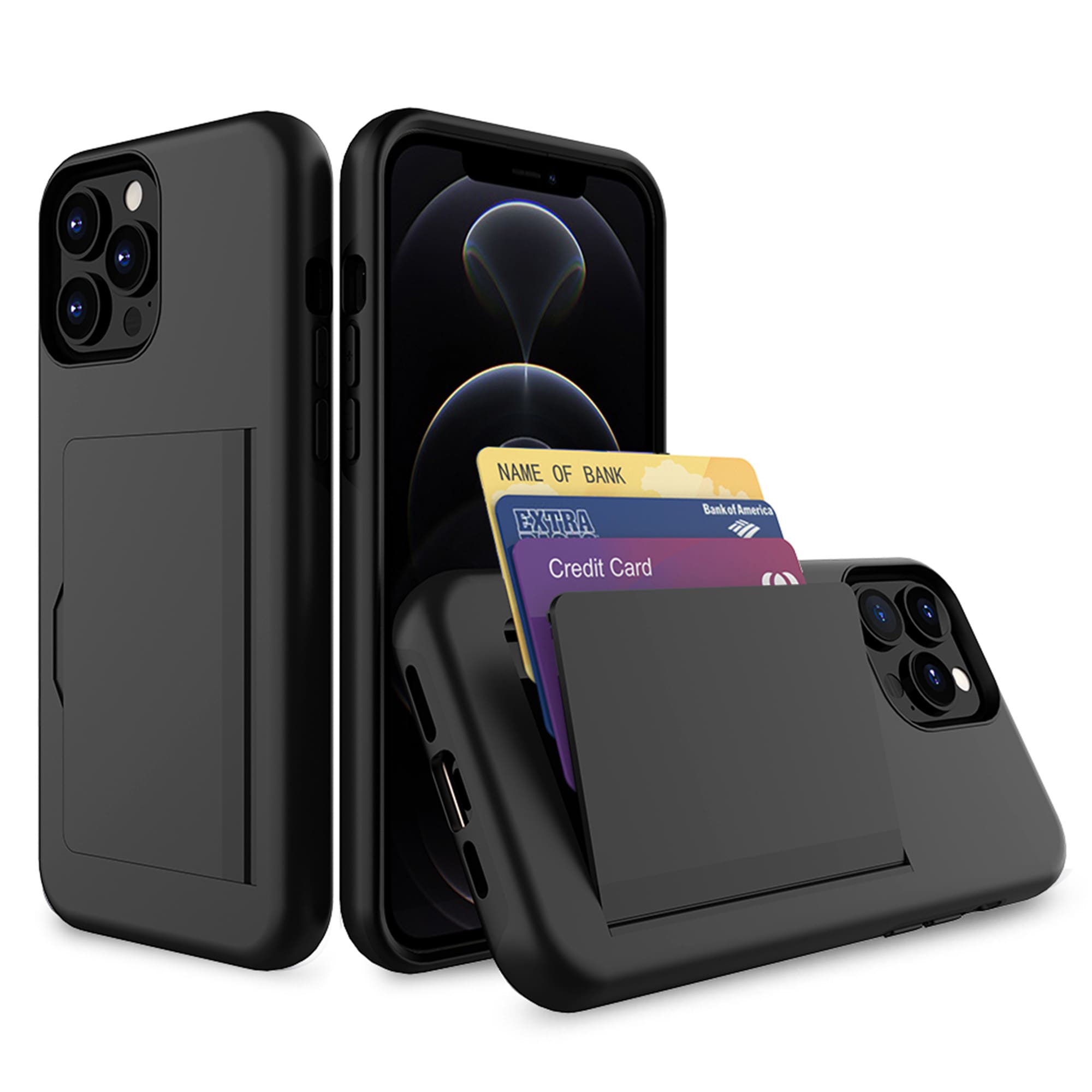 Apple iPhone 13 Pro Max Dual-Layer Wallet Case