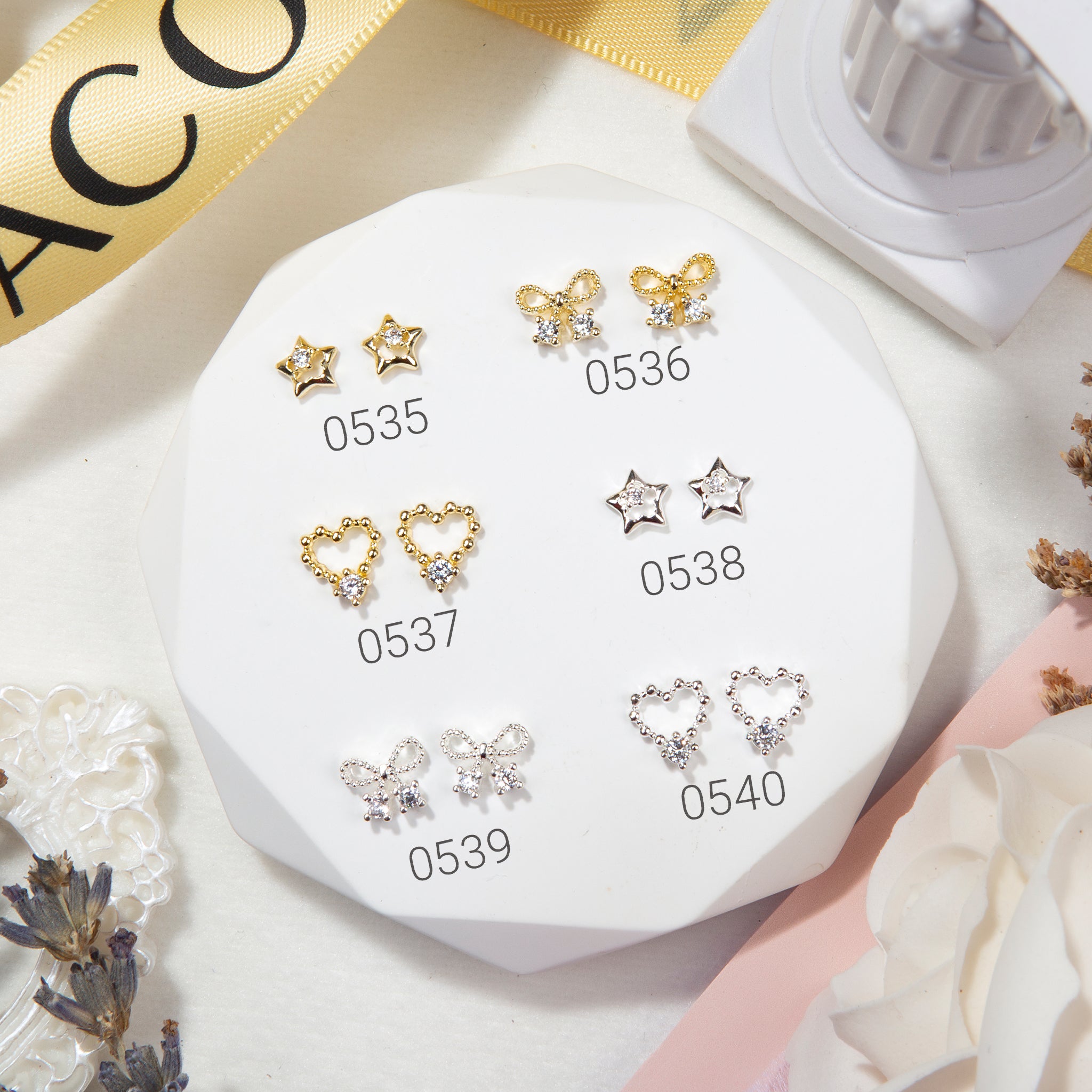 ACOS 3D Crystal Jewellery Nail Art  Decorations--2pcs/pack (#0004)