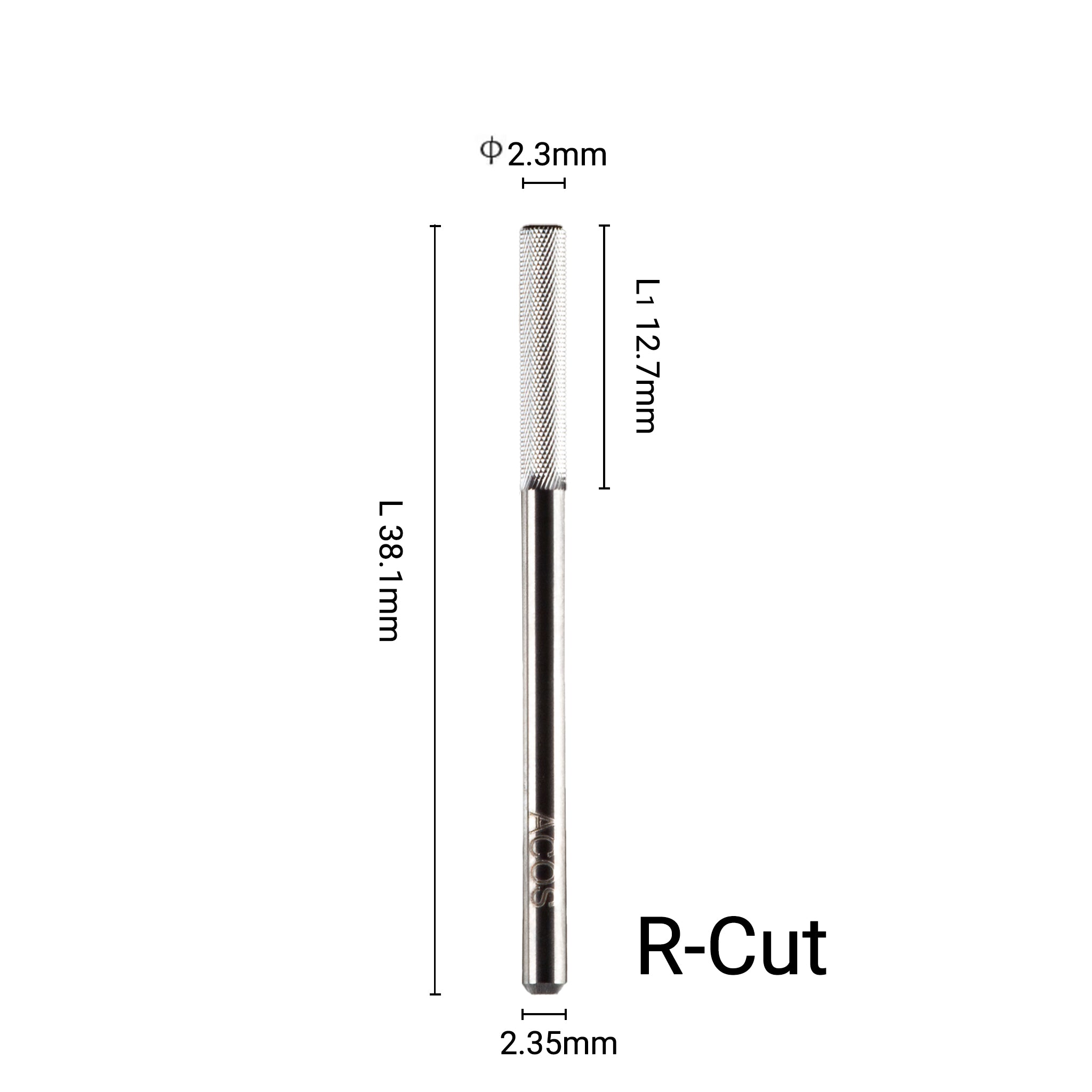 ACOS 2.3mm Buffer Nail Drill Bit Tungsten Carbide (Bit013)