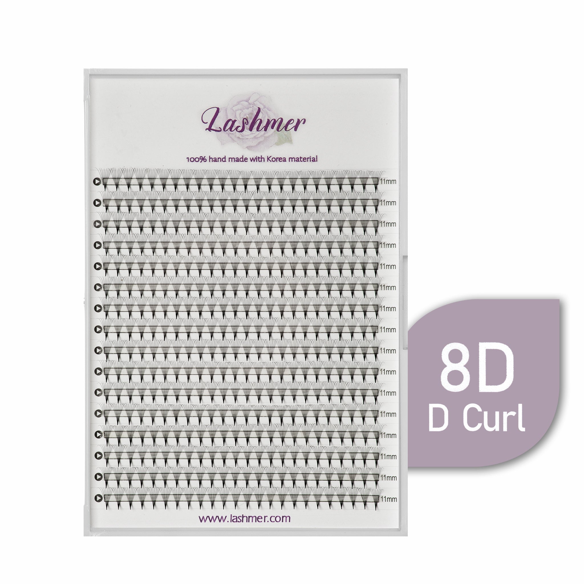 8D Pointy Narrow Promade Fans | Lashmer | 384 Fans
