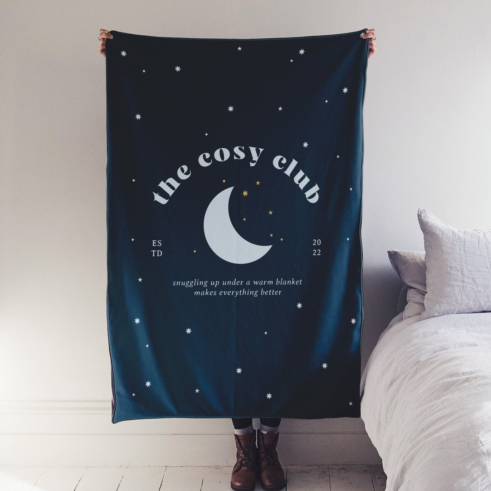 'Cosy Club' Personalised Blanket