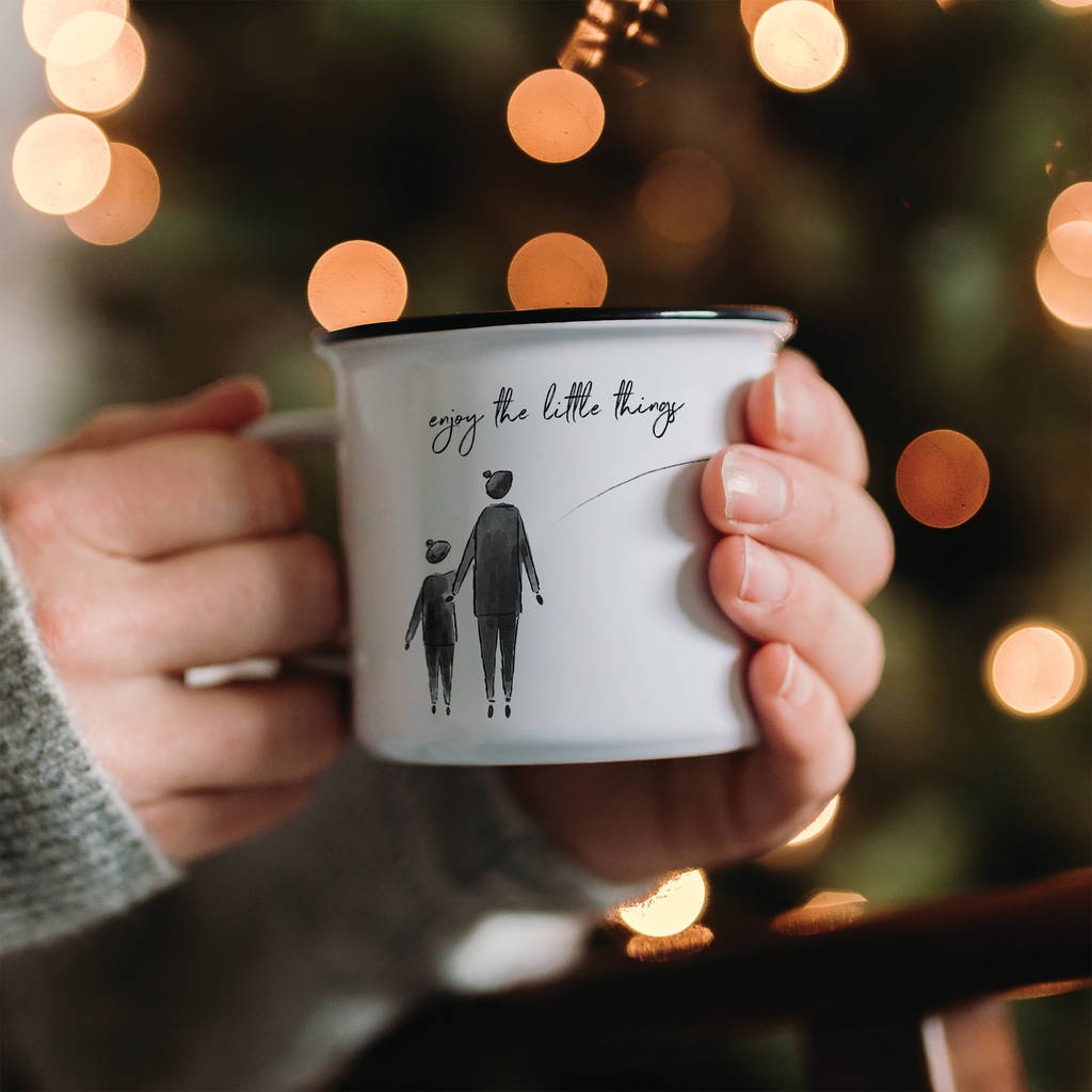 'Enjoy The Little Things' Personalised Mindful Mug