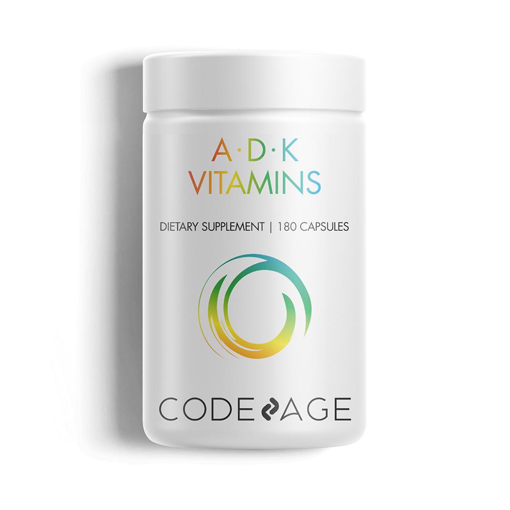 A-D-K Vitamins | Vitamin D3 and K2 plus A - 180 veggie caps