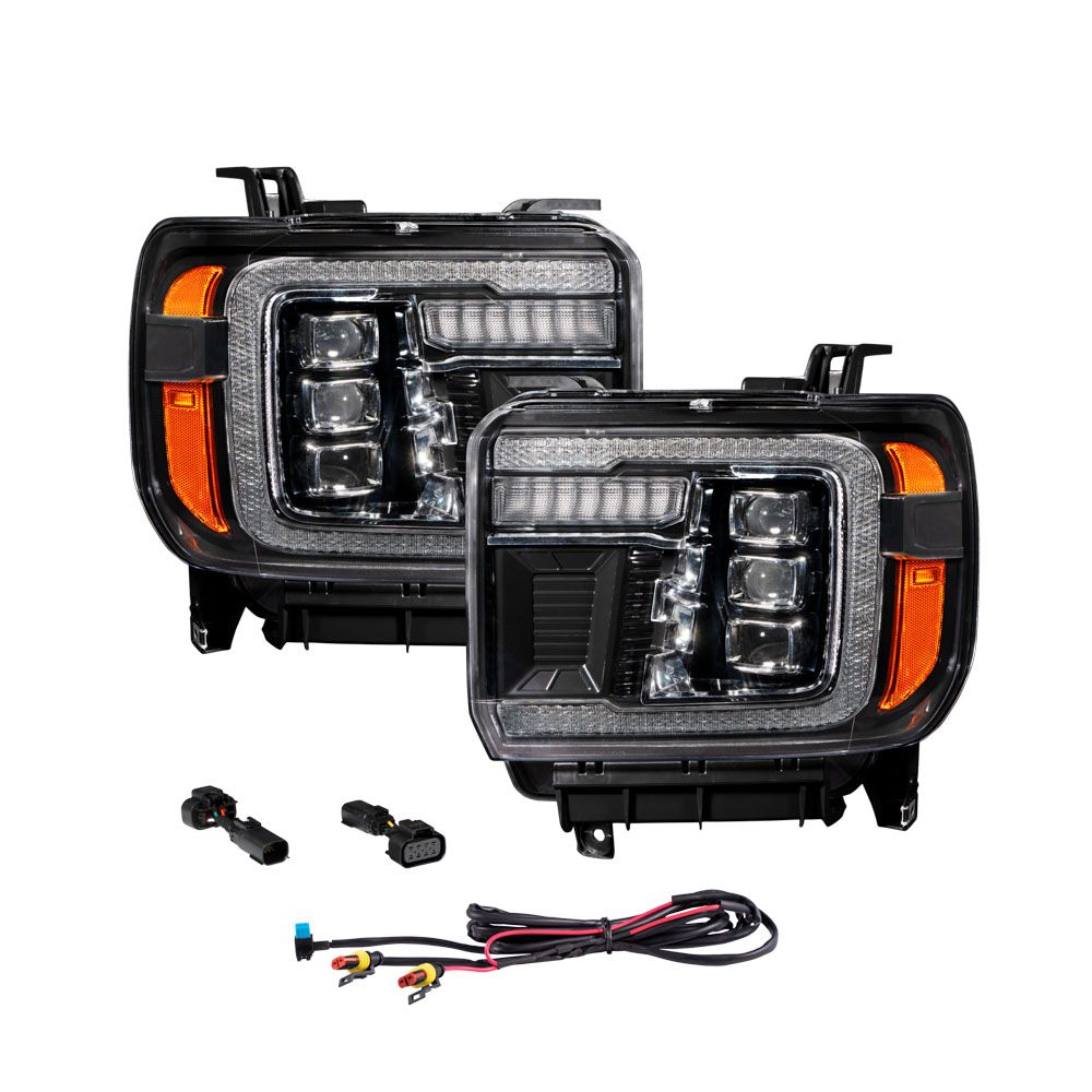 14-18 GMC Sierra 1500 and 15-19 GMC Sierra 2500/3500 LED Projector Headlights Pair Form Lighting - FL0012