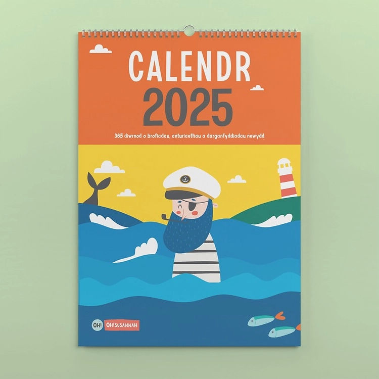 2025 Welsh Language Calendar - A3 or A4