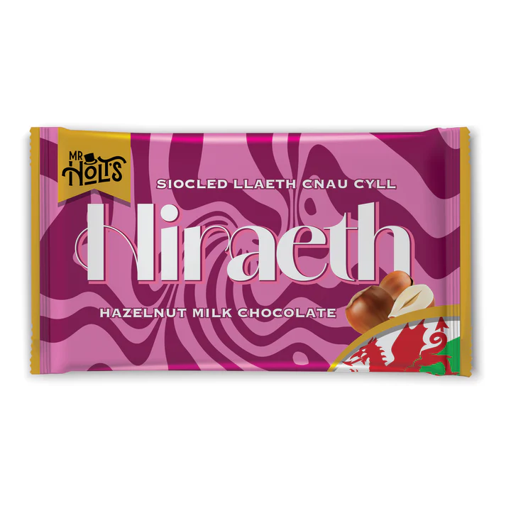 'Hiraeth' Welsh Hazelnut Milk Chocolate Bar 80g