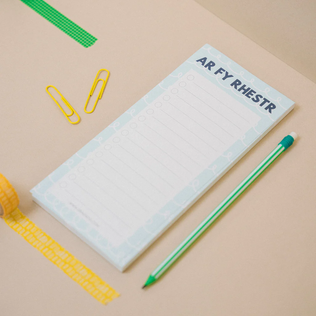 'Ar fy rhestr' list pad DL