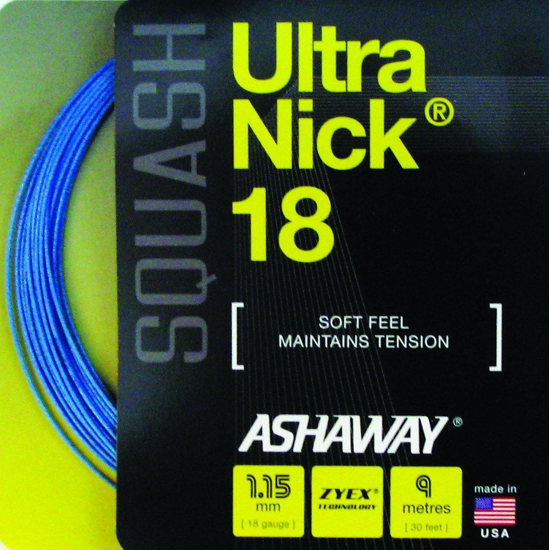 Ashaway UltraNick 18 Blue Squash String Set