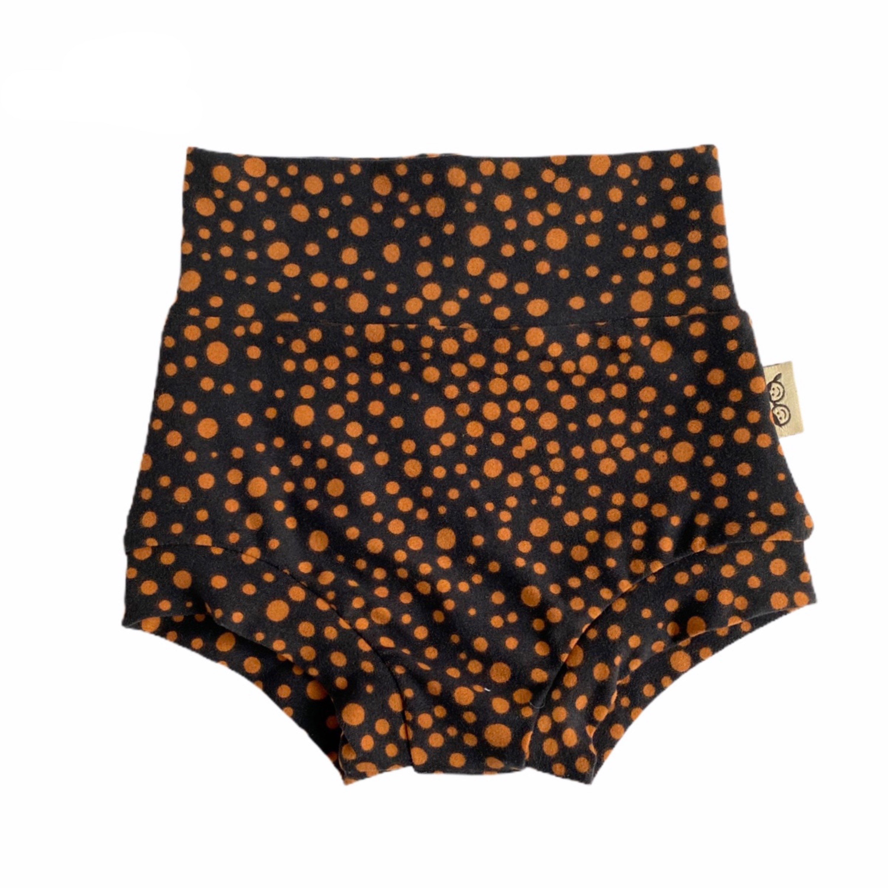 Black Abstract Micro Dot Bummies