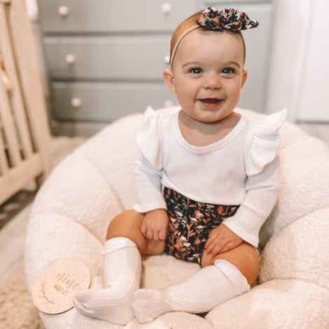 Autumn Leaf Floral Bummies and/or Headbands