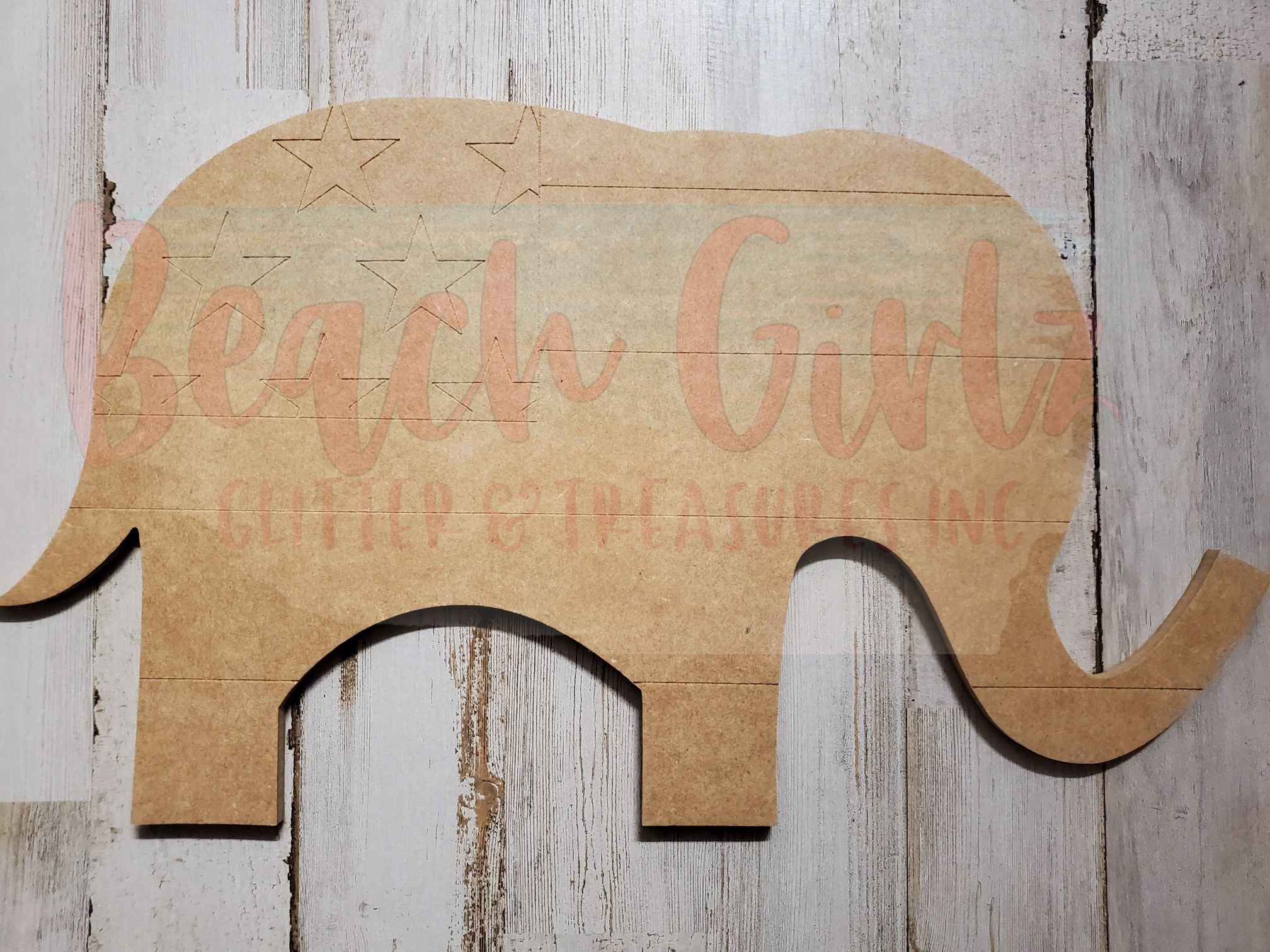 12" House Party Animals wooden cutouts