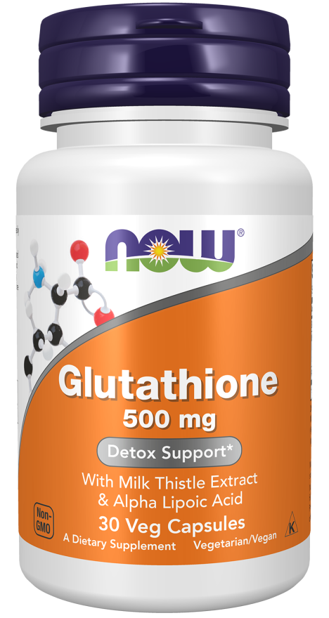 NOW Foods Glutathione Detox Support 500 mg - 30 Veg Capsules