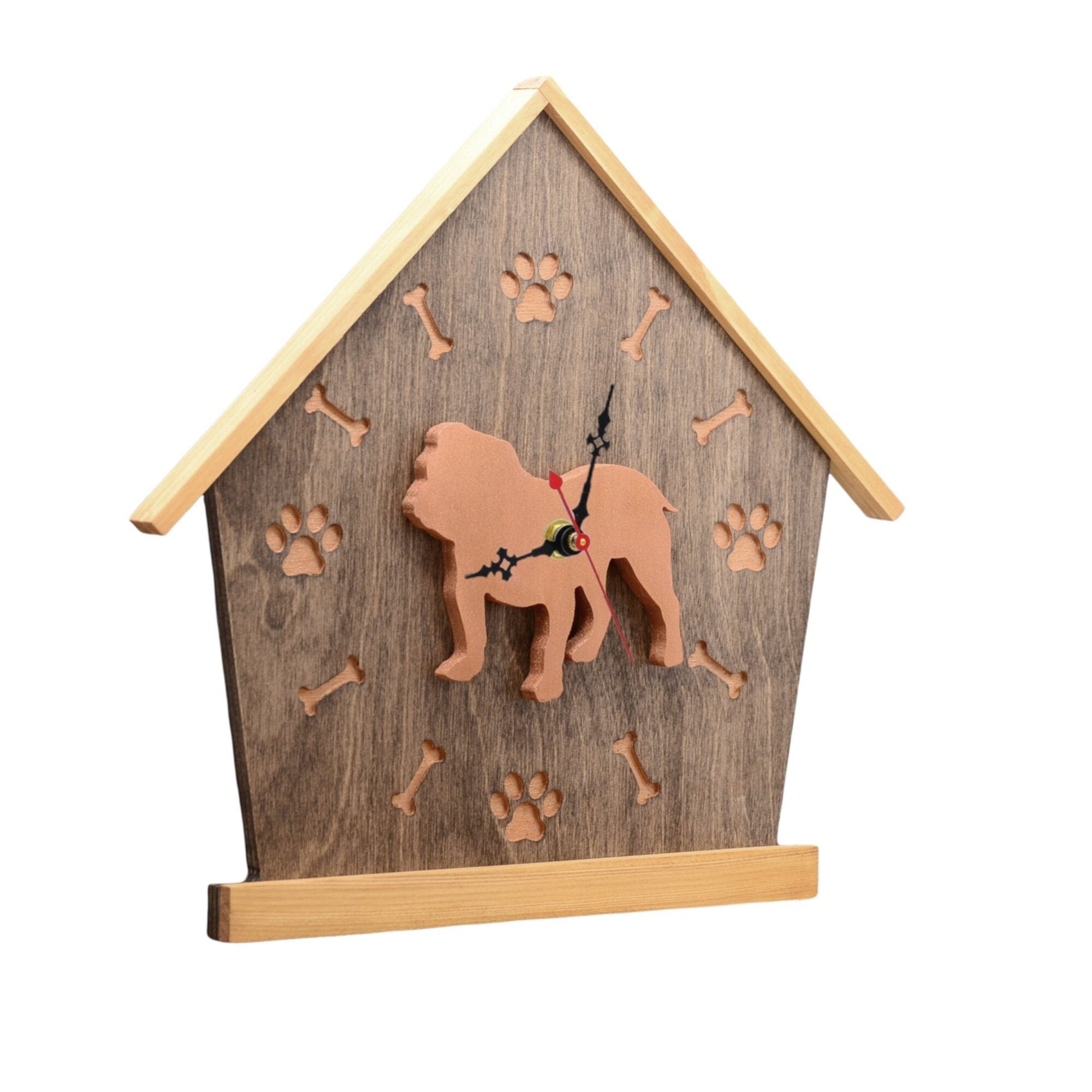 Bulldog Personalized Wall Clock