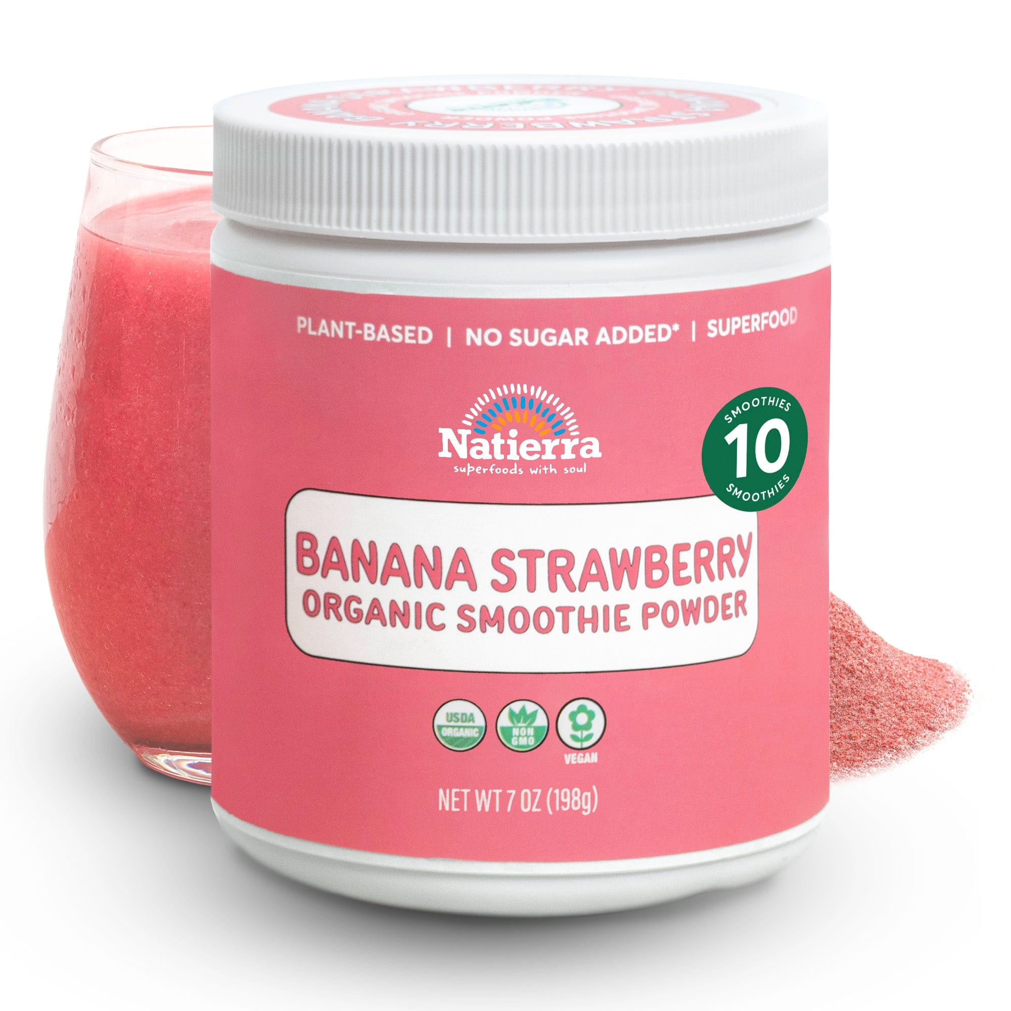 Banana Strawberry Organic Smoothie