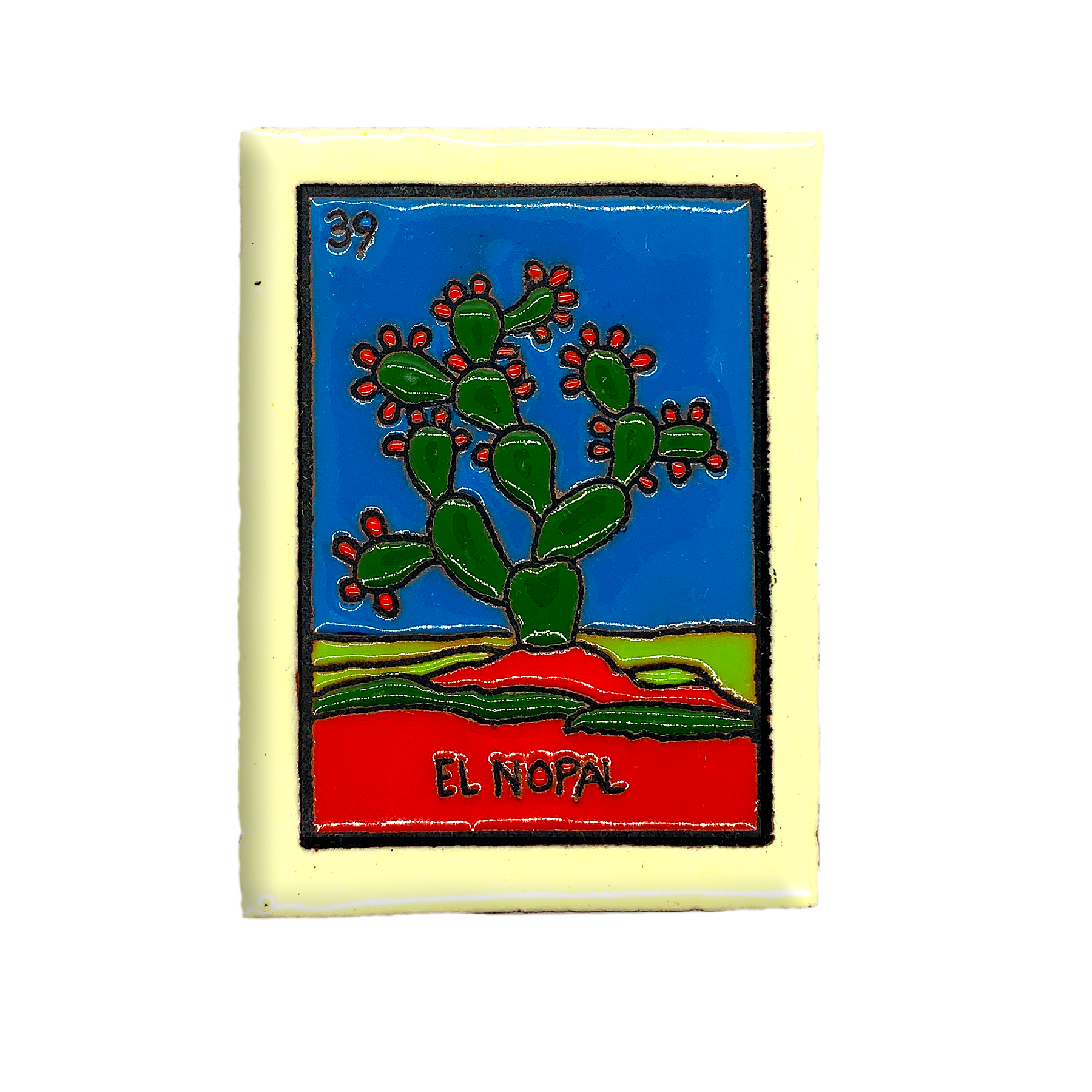 Handmade Clay Loteria Tile