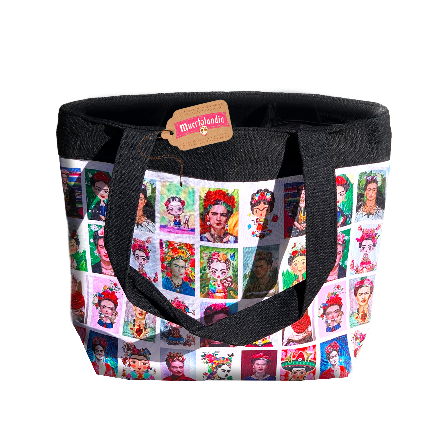 Frida Lotería Lined Tote Bag