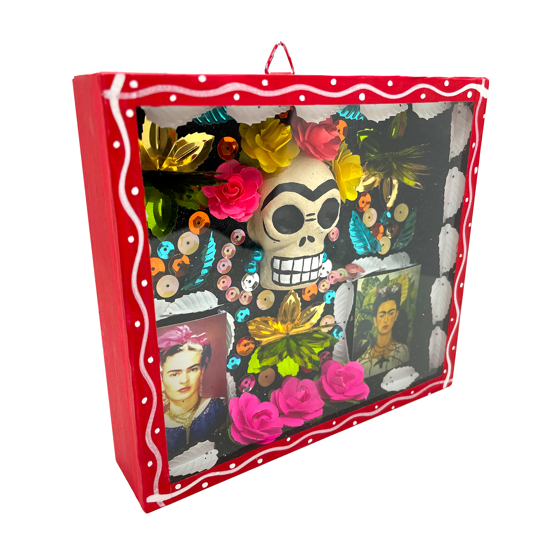 Handmade Framed Frida Tribute Wall Art Piece