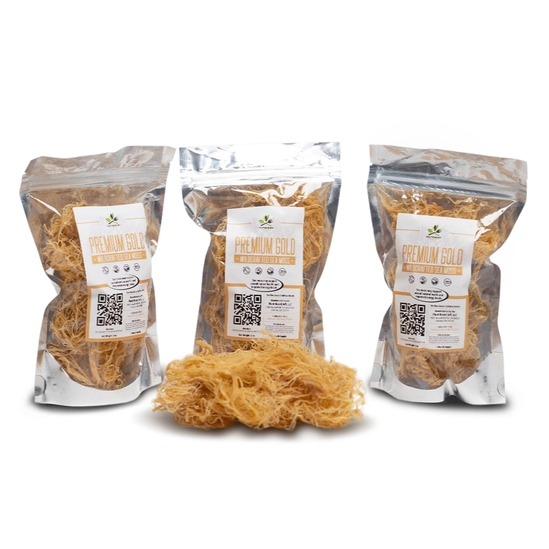 PREMIUM GOLD WILDCRAFTED SEA MOSS (SUPER BUNDLE)