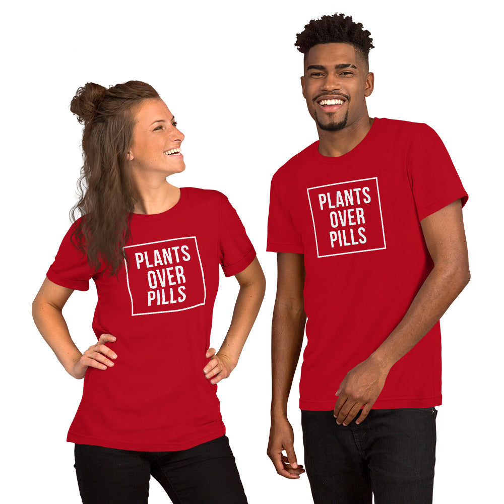 PLANTS OVER PILLS T-SHIRT (UNISEX)