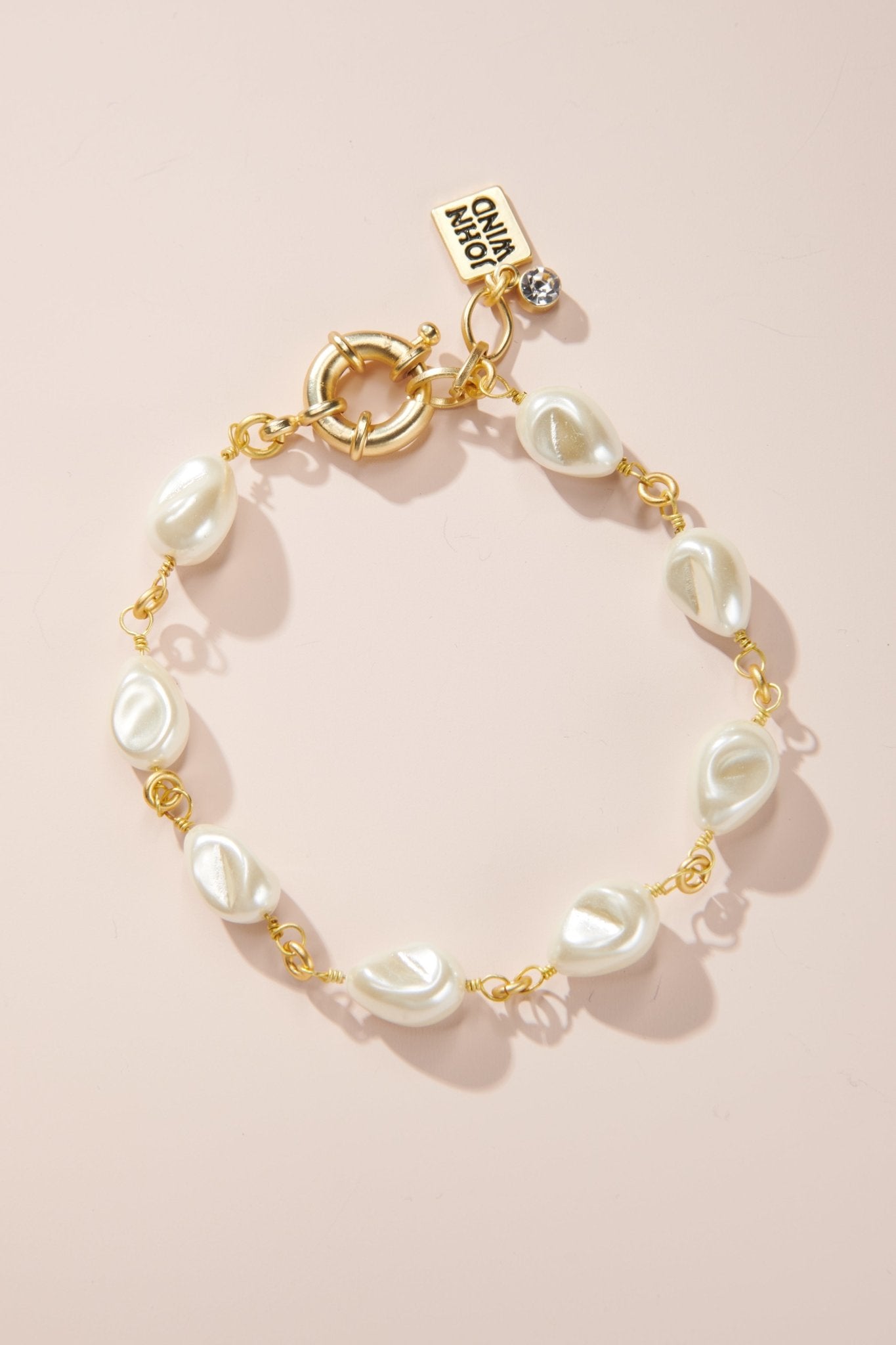 7.5-8" Petite Baroque Pearl Bracelet in Cream