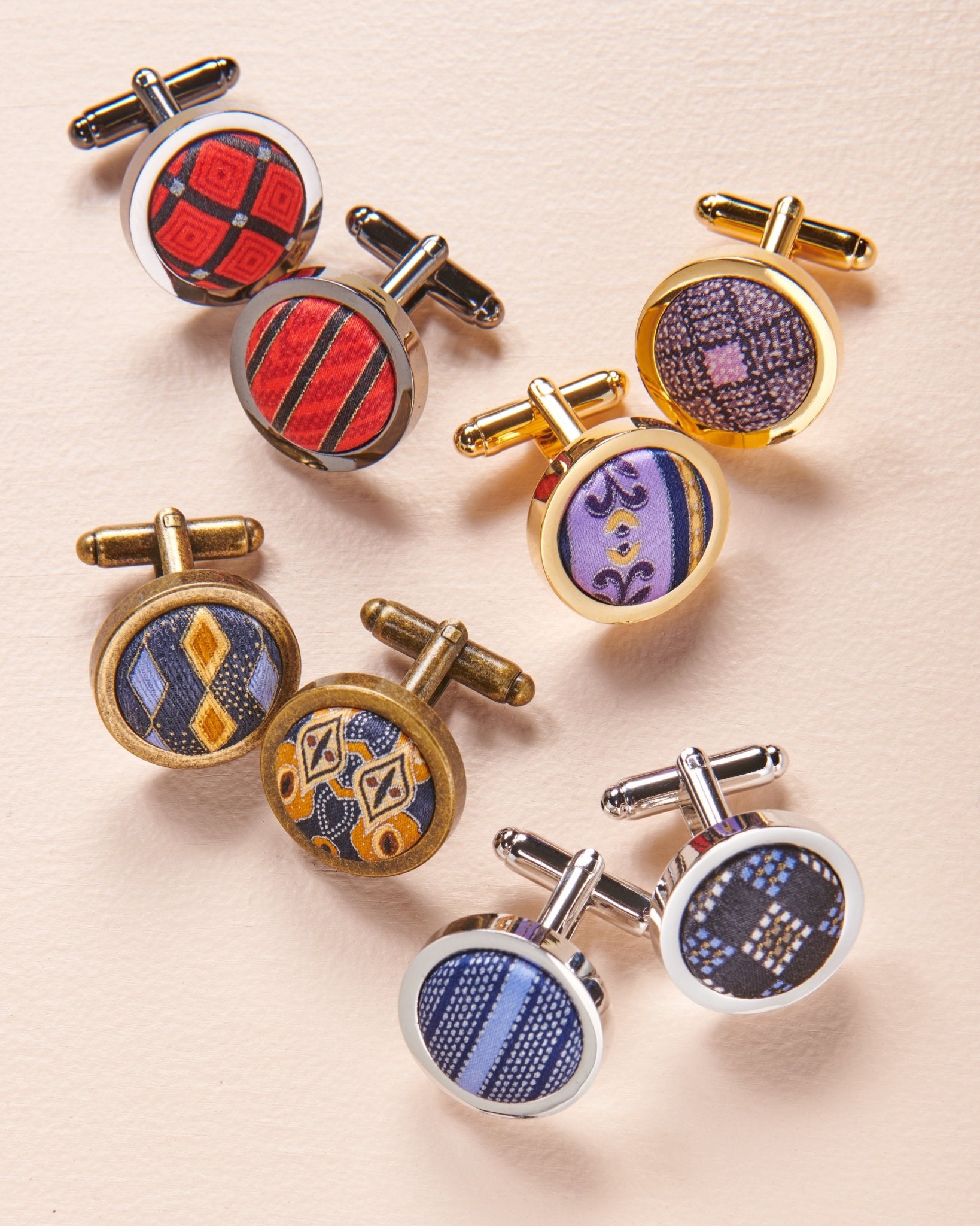 Covered Button Cufflinks