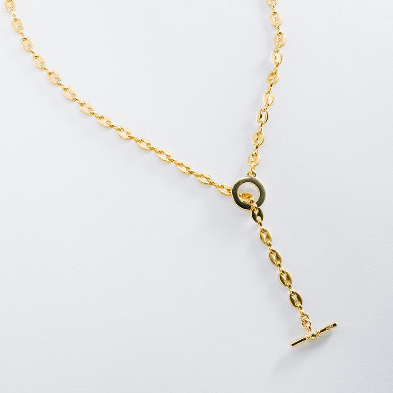 Horse Bit Toggle Necklace, Gold or Silver