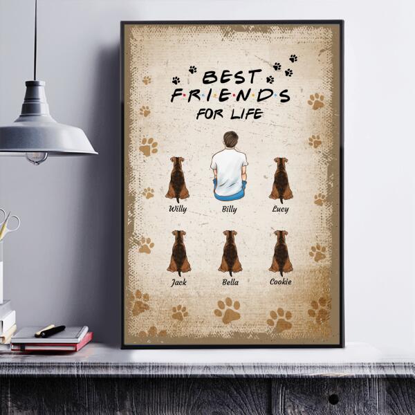 "Dad You're The Piece That Holds Us Together" man and kid personalized poster CP-GH06