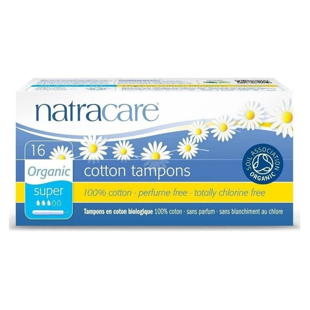 100% Organic Cotton Tampons Super W/Applicator