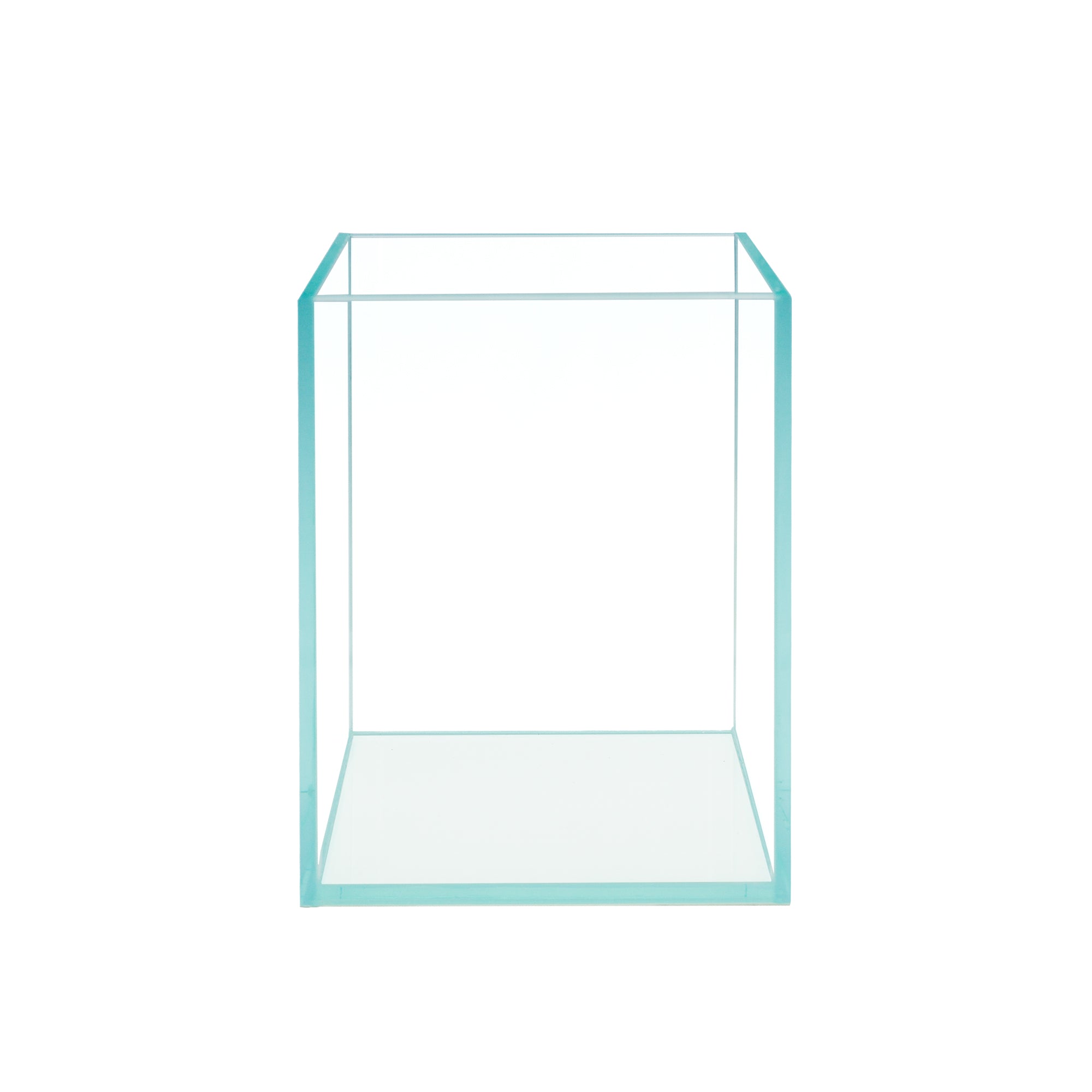 2.6 Gallon Nano Tall Rimless Frameless All Glass Aquarium, Low Iron Rimless Glass Tank, 25X20X20cm, 5mm Glass