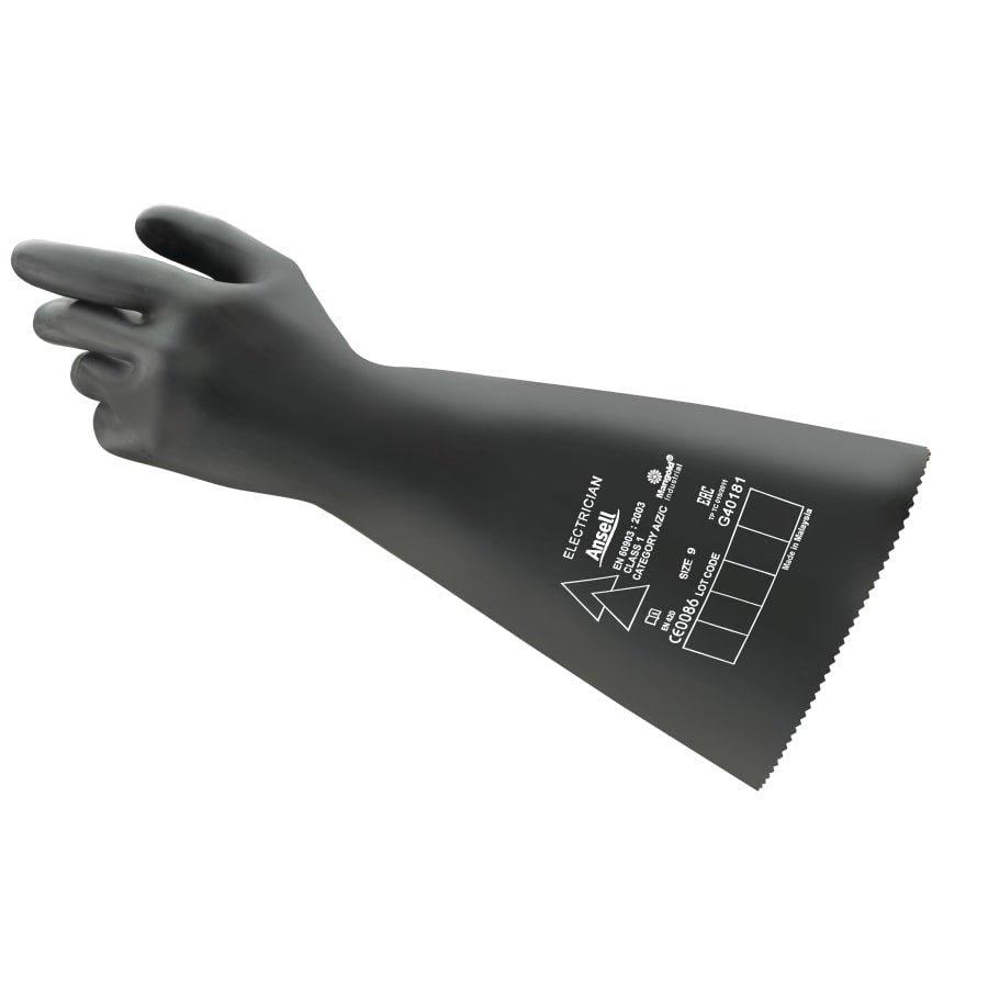ActivArmr® RIG Electrical Insulating Gloves - MARIGOLD RIG ASTM CL1 BLACK - 14 INCHES